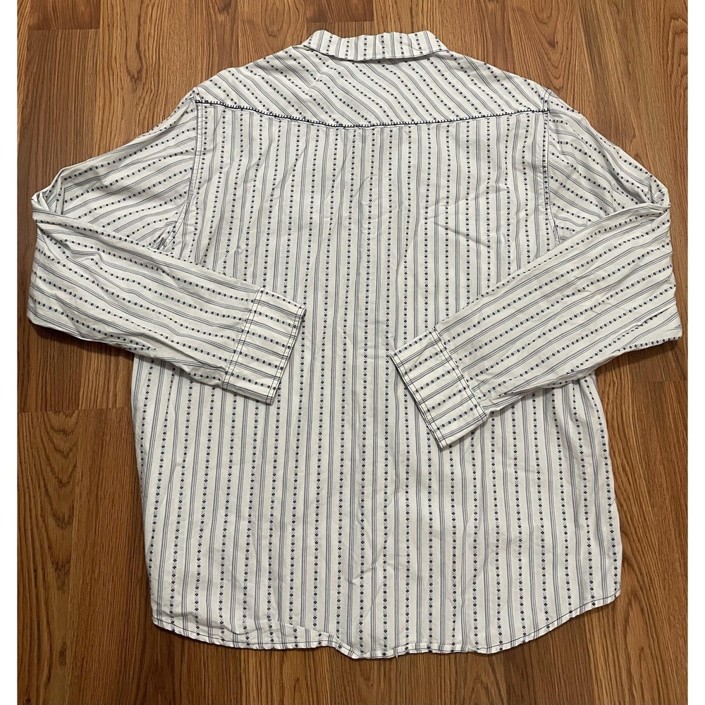 Cody James Western Pearl Snap Shirt Mens 2XL Striped Cowboy - Picture 11 of 11